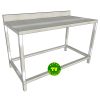 Bàn inox 1 tầng có gáy