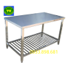 Bàn inox 1 tầng có kệ song