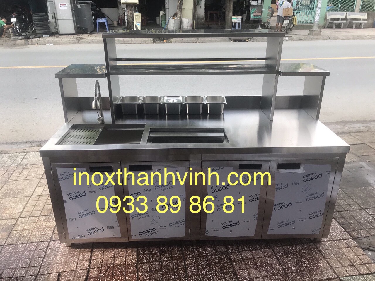 Nguồn cảm hứng từ quầy bar, quầy trà sữa inox - Bếp công nghiệp