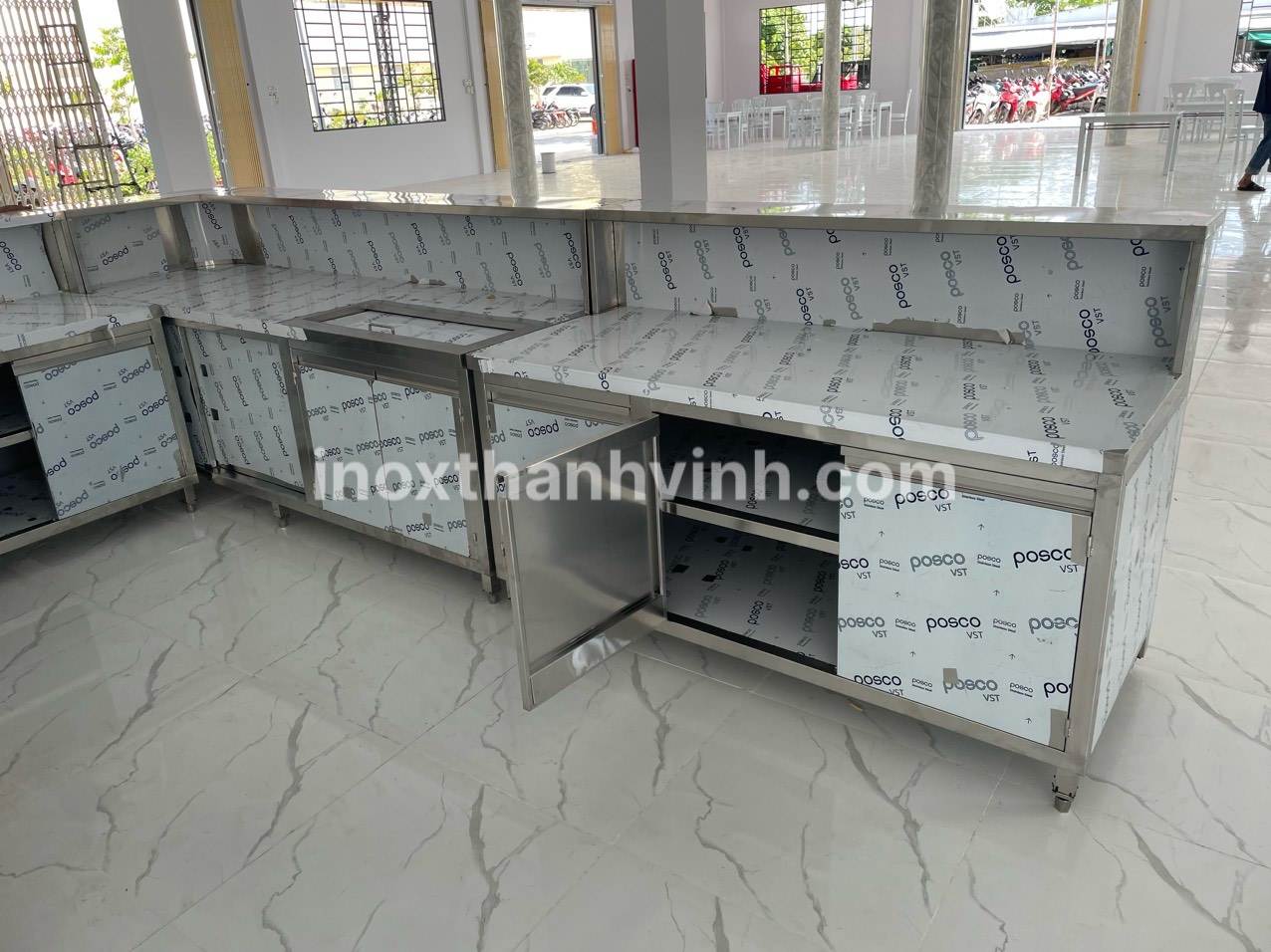 QUẦY BAR INOX - Bếp công nghiệp